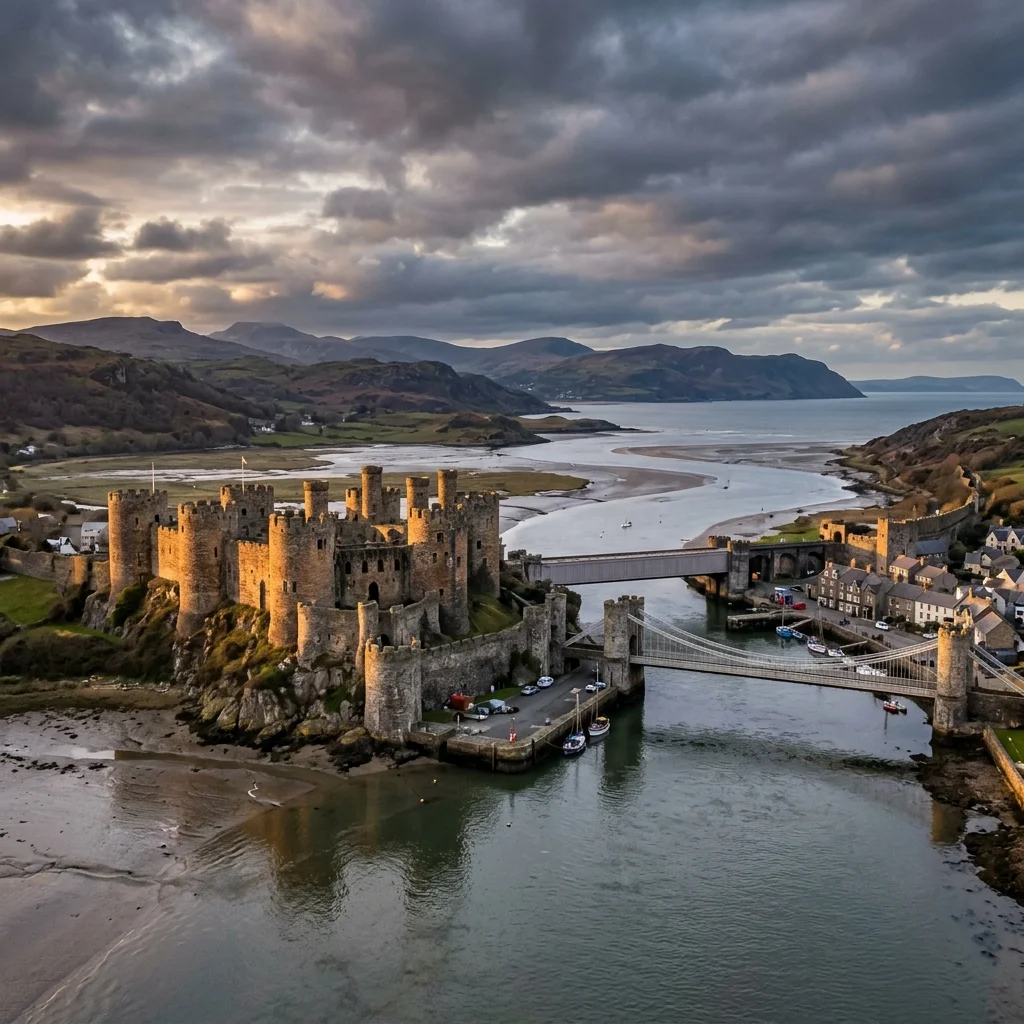 Conwy Medieval Castle Fortress Wales